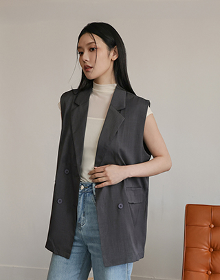 都會時尚西裝背心
