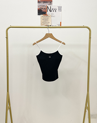 笑臉滾邊細肩BRA TOP