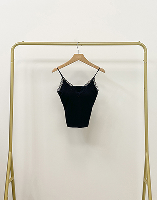 法系蕾絲花邊細條BRA TOP