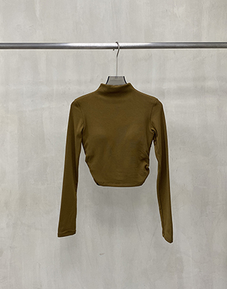 純色高領BRA TOP上衣