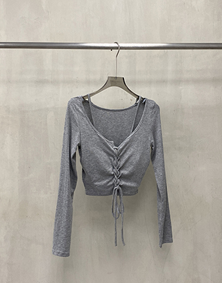 簡約層次綁帶BRA TOP