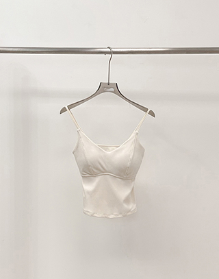 磨毛質感雙肩帶美胸BRA TOP