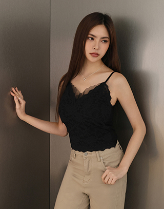 法式浪漫花邊蕾絲BRA TOP