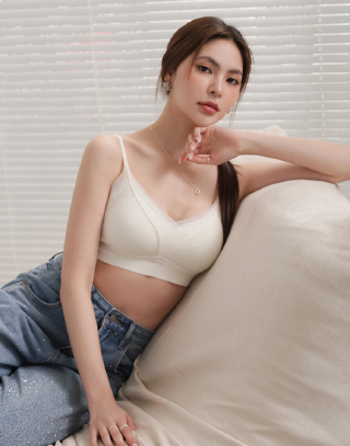 冰絲裸膚感蕾絲BRA TOP