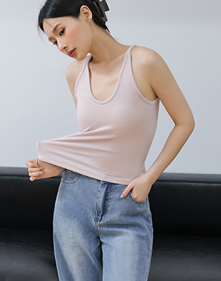 完美骨感坑條削尖BRA TOP