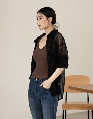 完美骨感磨毛坑條BRA TOP