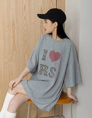 復古豹紋印花T-shirt