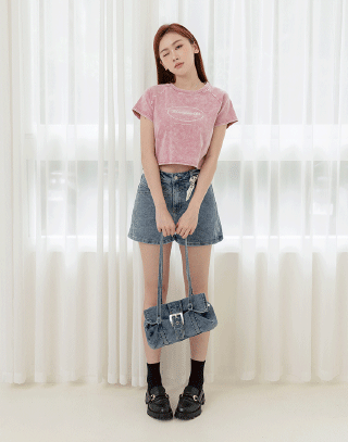 復古鬆弛感暈染T-SHIRT