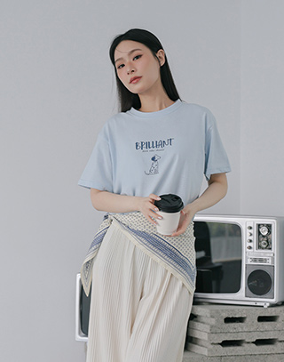 療癒抱抱小狗短袖T-SHIRT