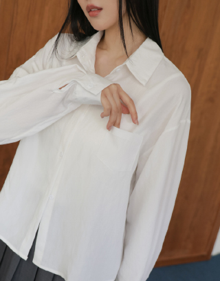 活力春日長袖翻領襯衫