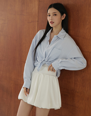 活力春日長袖翻領襯衫