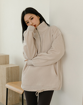 立領連帽內刷毛衛衣