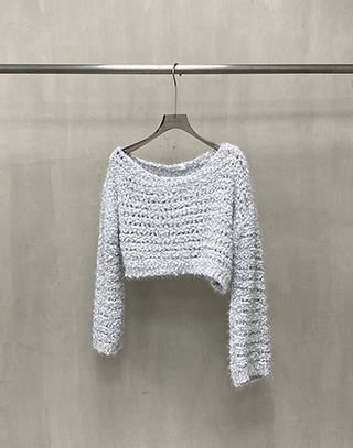 柔光織語花紗長袖毛衣