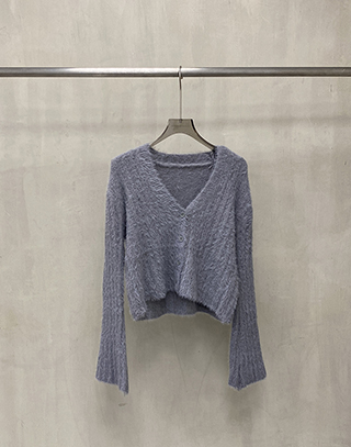 暖心織紋毛毛外套