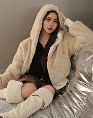 極暖冬日柔挺太空棉雙穿連帽外套