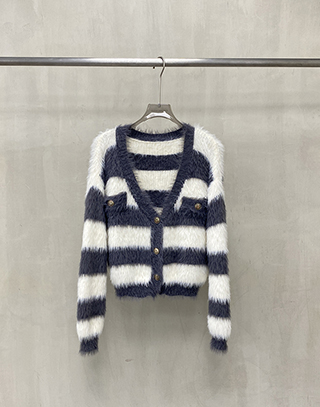 鬆弛感千金V領針織外套