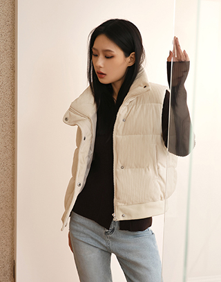 輕盈蓬鬆鋪棉背心
