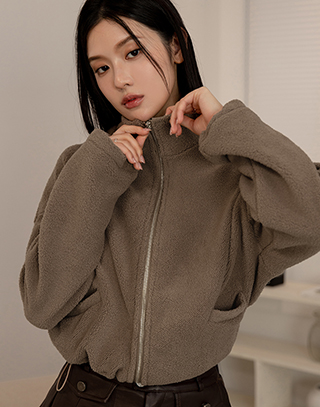 舒暖絨毛長袖外套