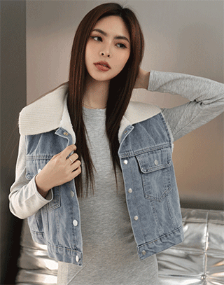 奶霜寶寶兩穿牛仔外套