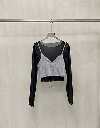 微霧輕織兩件式上衣