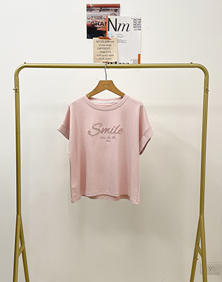 Smile閃亮珠珠短袖上衣