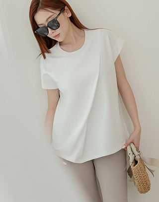 空氣棉設計感短袖上衣