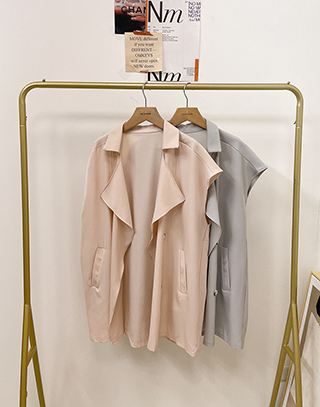 質感西服翻領背心外套