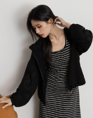 浪漫花語蕾絲雙穿連帽外套