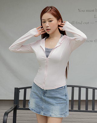 彈性舒適連帽遮陽外套