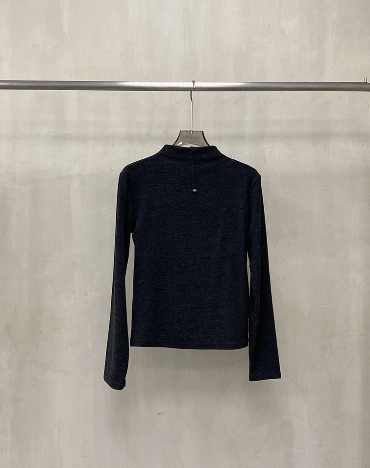 優雅百搭羅紋針織上衣