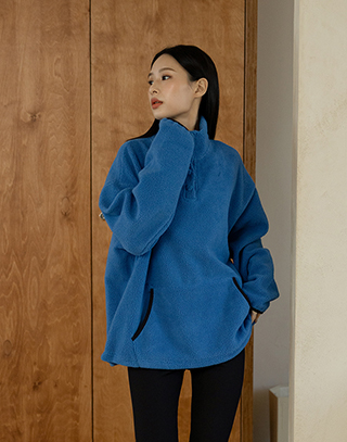 熊寶寶捲Q毛立領長袖上衣