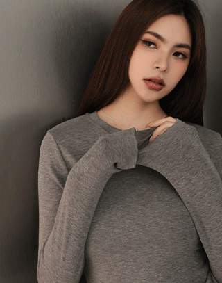 繽紛百搭彈力針織上衣