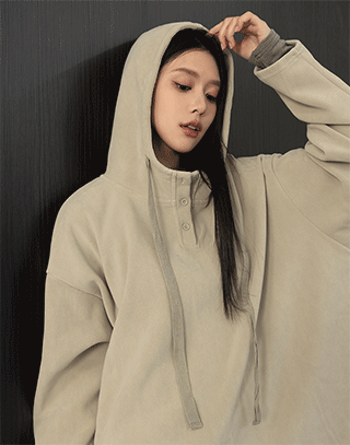 搖粒絨連帽長袖上衣