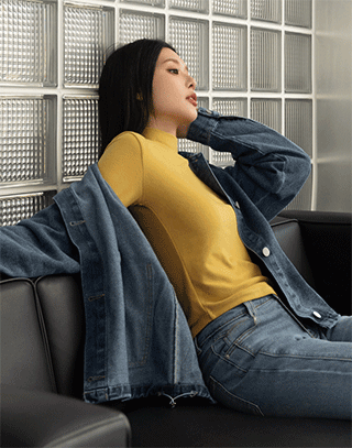 極暖雙面羊絨2.0小立領長袖上衣