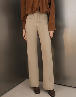 水洗顯瘦車線牛仔褲