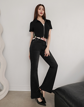 高彈零束縛洗水牛仔褲