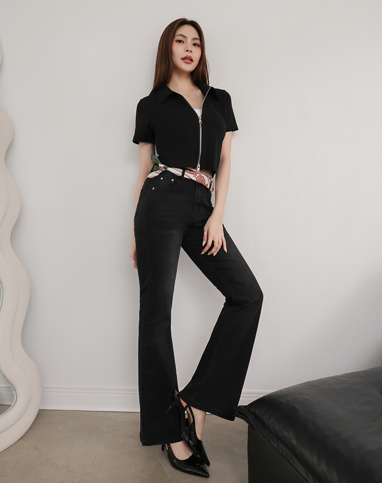 高彈零束縛洗水牛仔褲