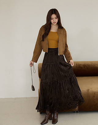 浪漫花漾蛋糕花邊裙