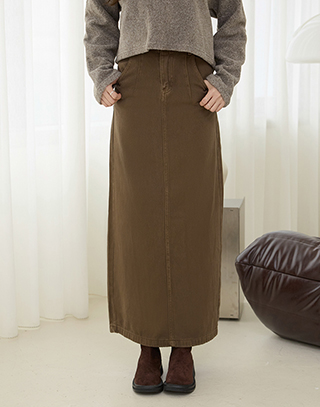 復古洗水感牛仔長裙